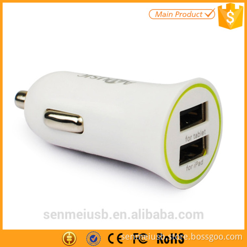 Trade Assurance Car Charger Adapter 12V 2.1A Wholesale USB Car Charger Adapter with Fuse